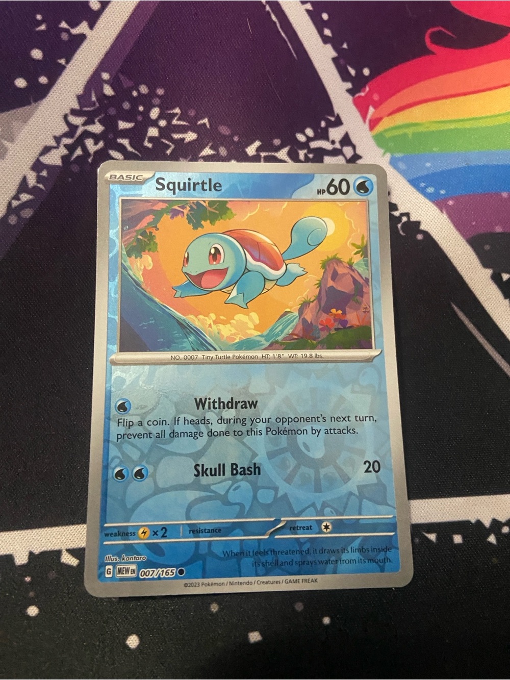 Rev holo Squirtle (007/165)